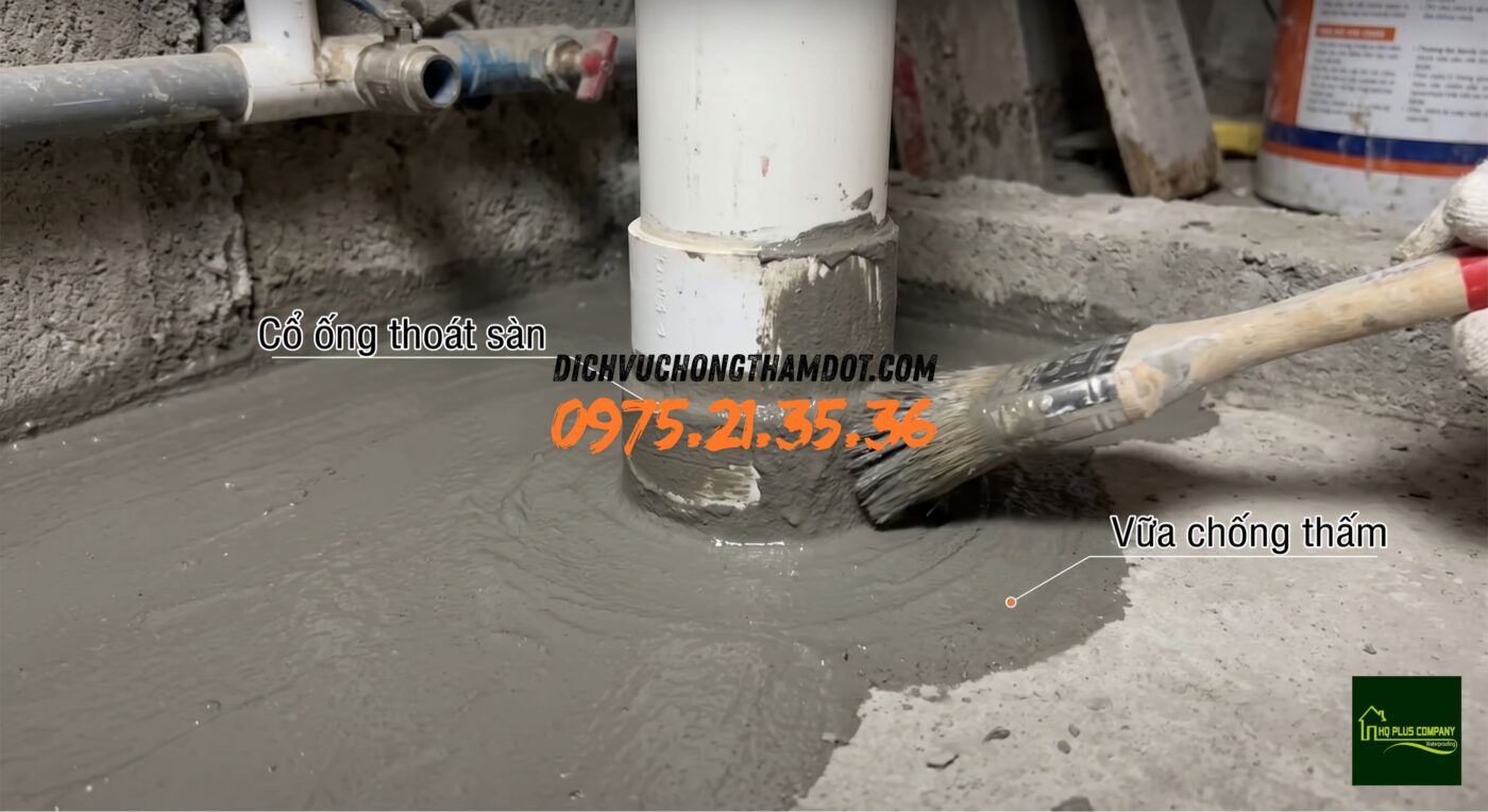 Vật liệu chống thấm nhà vệ sinh gốc xi măng polymer hai thành phần